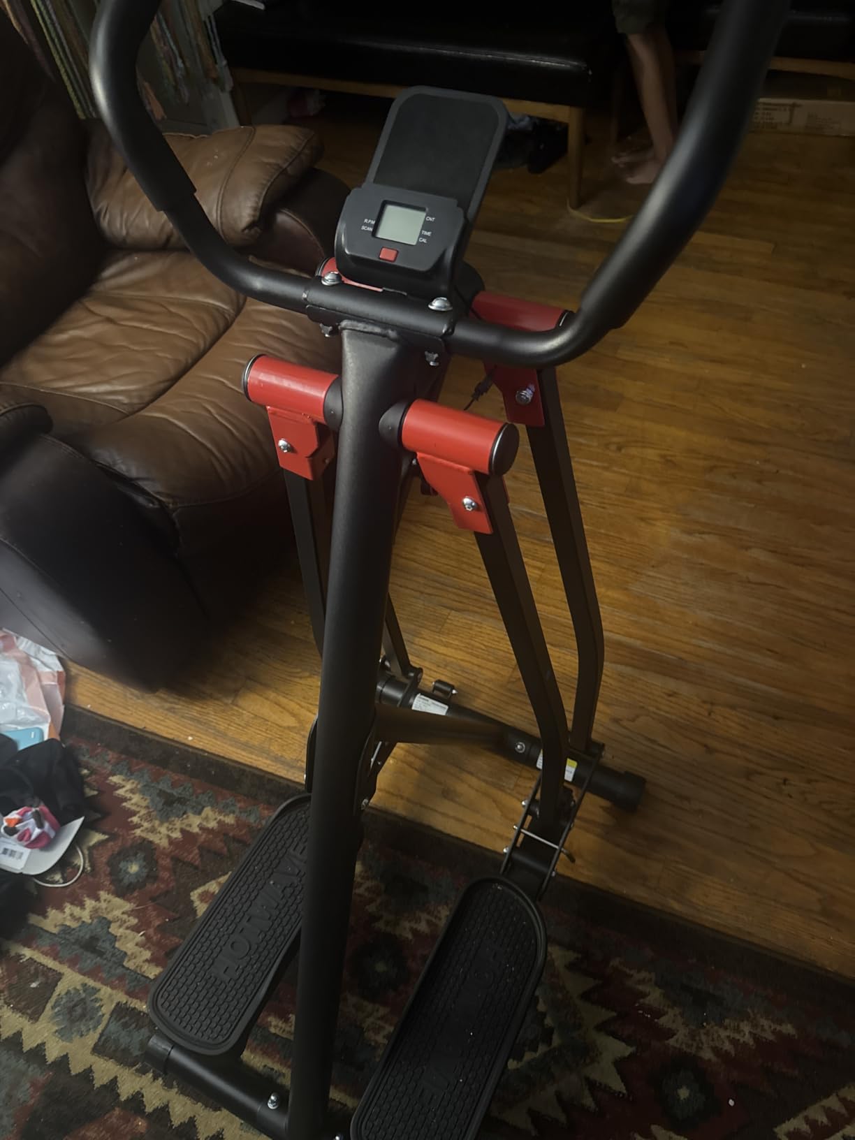 HOTWAVE Air Space Walker, Foldable Elliptical Exercise Machine | Gentle on Joints and Low-Impact. 350lb capacity. Cross trainer stepper. Home gym equipment. customer photo 2