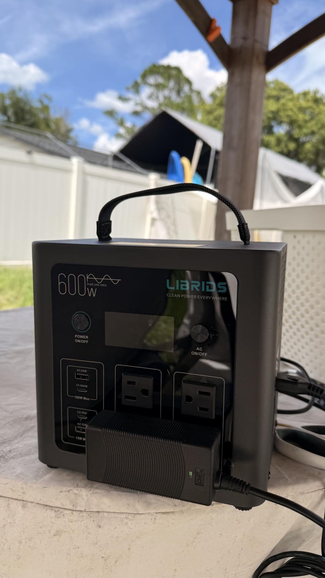 LIBRIDS Portable Power Station 640Wh, 1200W Surge, Solar Generator 4 AC Backup LiFePO4 Battery, 1.5Hr Charge, 10ms UPS, 8 Ports, Pure Sine Wave Metal Design for RV Camping, Home Backup & Emergency customer photo 2