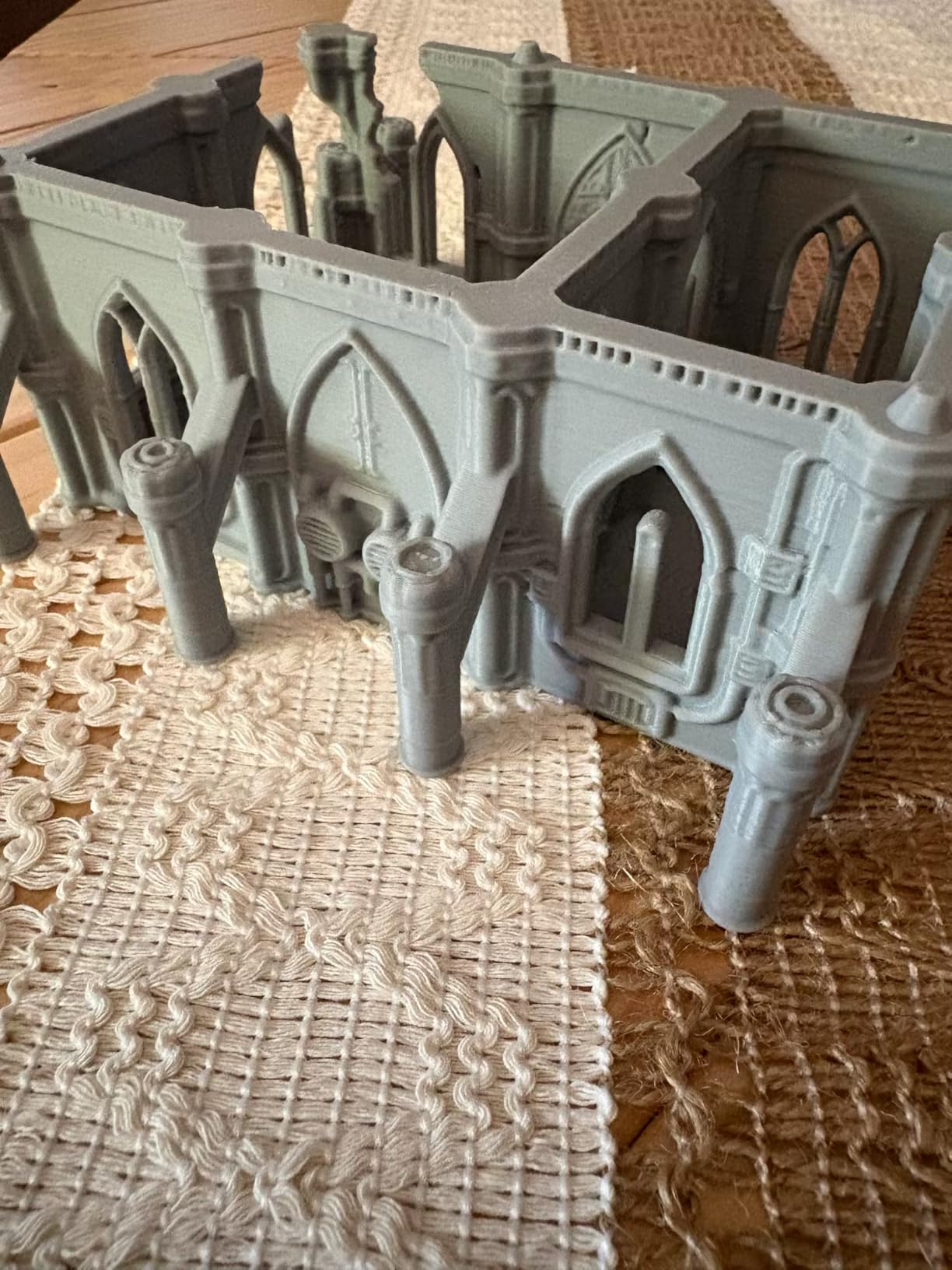 DND Terrain for Trench Crusade - 28mm Ruined Cathedral Building AF1166 | Unpainted Multilevel Gothic Ruins Tabletop Scenery for Dungeons and Dragons, Wargame Map Props customer photo 1