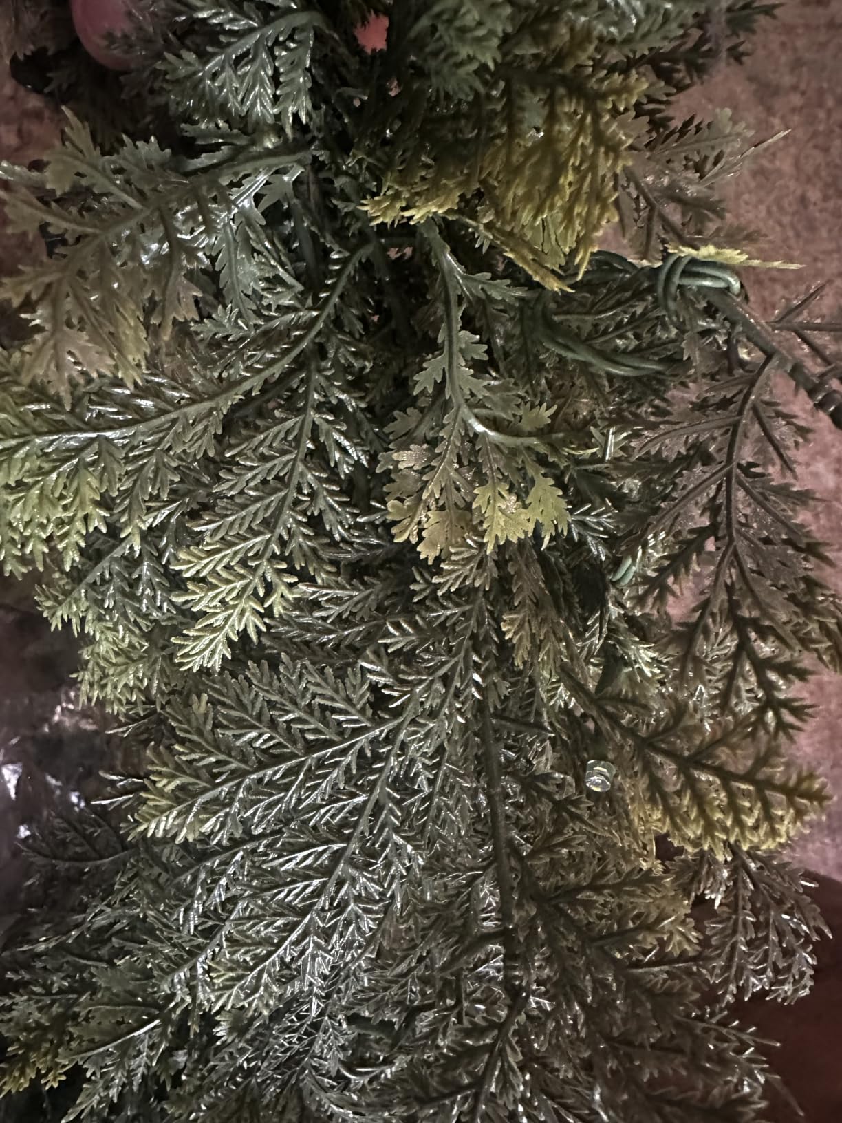 Pre-Lit Christmas Garland 9FT Decorations Real Touch Cedar Cypress Pine Greenery Artificial Green Christmas Garland with Lights for Mantle, Fireplace, Table, Stairs, Door, Indoor Outdoor Decorations customer photo 2