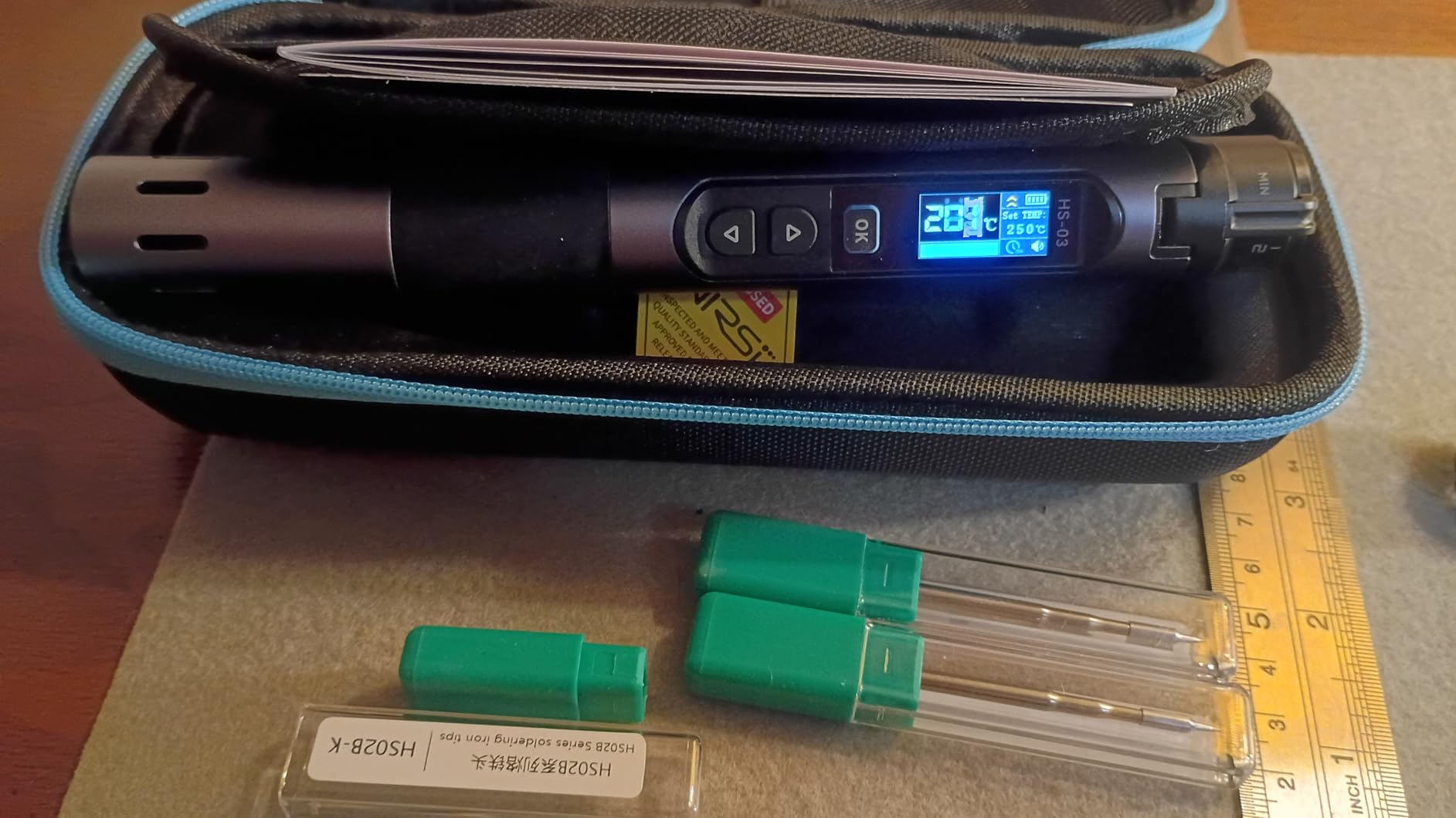 FNIRSI HS-03 Cordless Soldering Iron Kit, 2600mAh Battery, 3s Fast Heating | 212-842°F, 5 Preset Temp Levels, Auto Sleep, 0.96