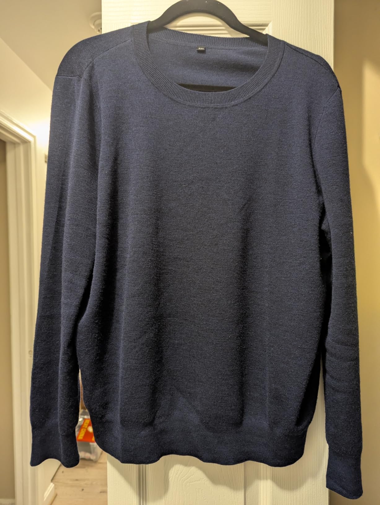 Arach&Cloz Women's 100% Merino Wool Long Sleeve Crew Neck Fall Work Sweater customer photo 2