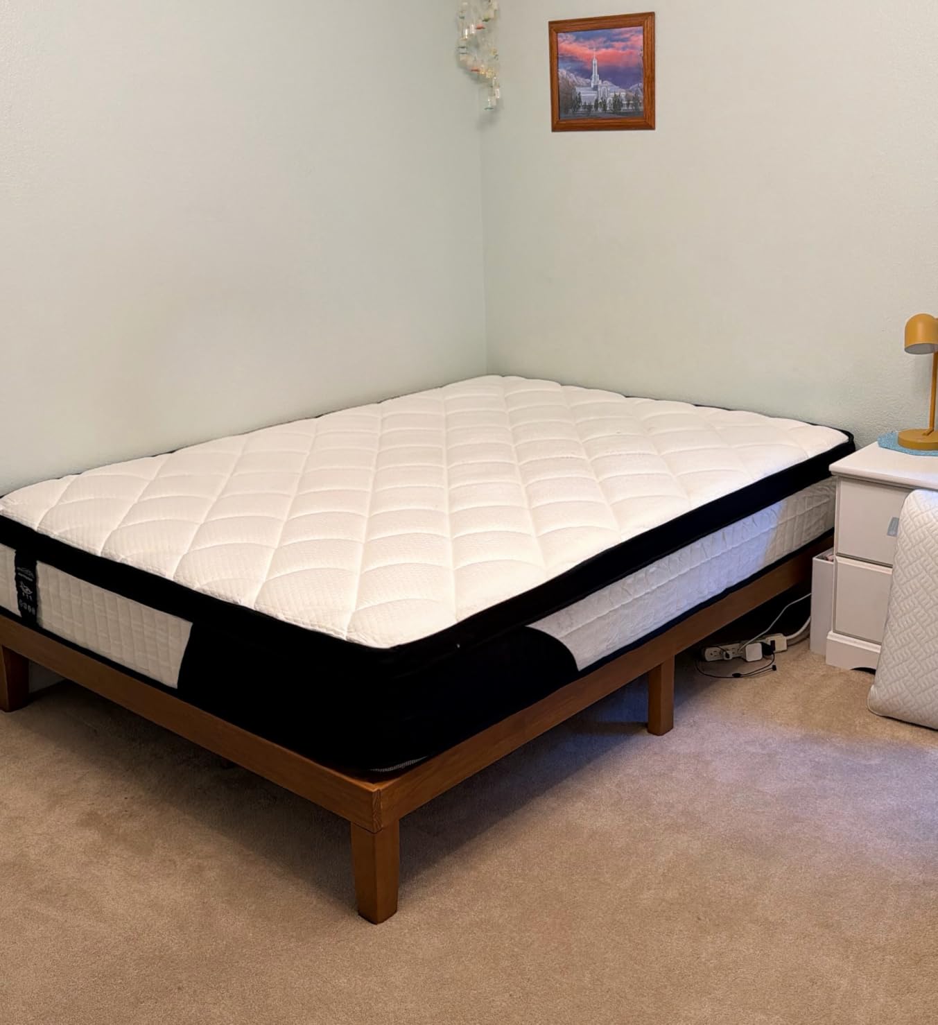 Mattress Queen Size, 12 Inch Hybrid Queen Mattress in a Box, Medium Firm | Queen Size Mattress with Cooling Gel Memory Foam & Pocket Springs, Pressure Relief, Motion Isolation, Edge Support, Pillow Top customer photo 2