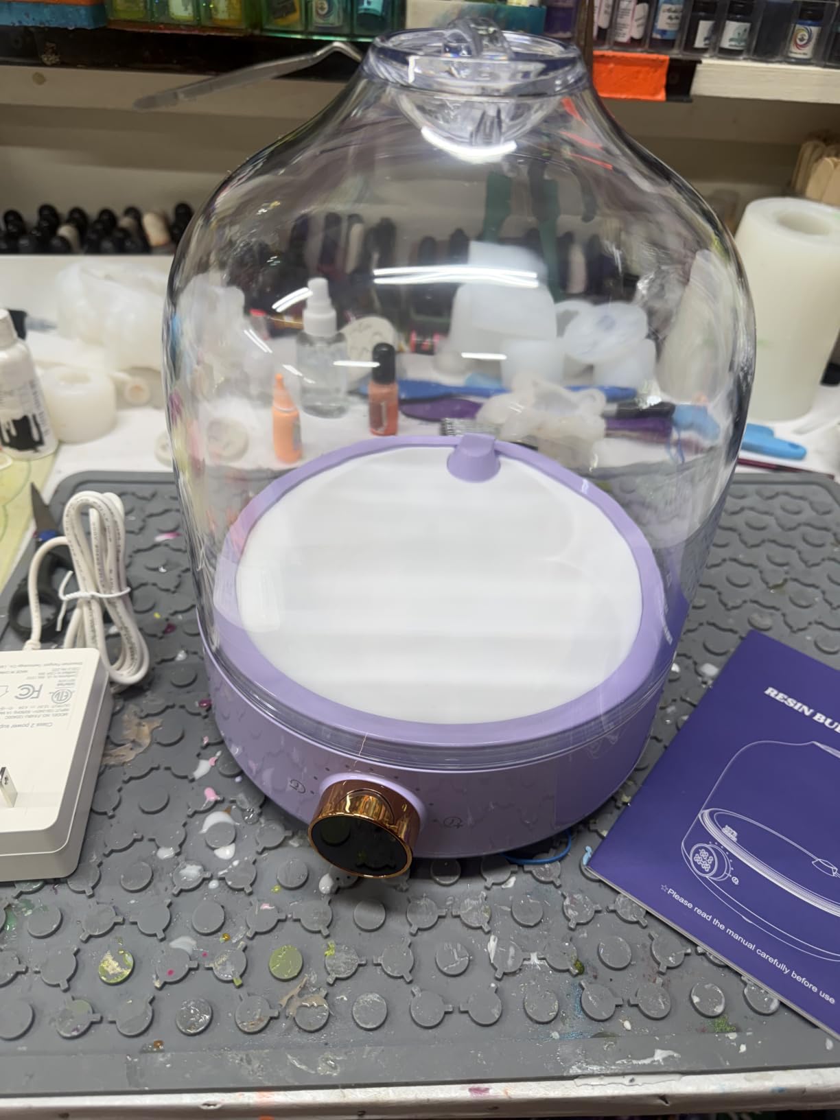 LET'S RESIN 2026 Upgraded Quad-Core Pump Resin Bubble Remover, -99.9kPa | High Vacuum, 3 Mins Remove 99.9% Air Bubbles, 4L Large Capacity, for Epoxy Resin, Deep Pour Resin & Liquid Silicone customer photo 2