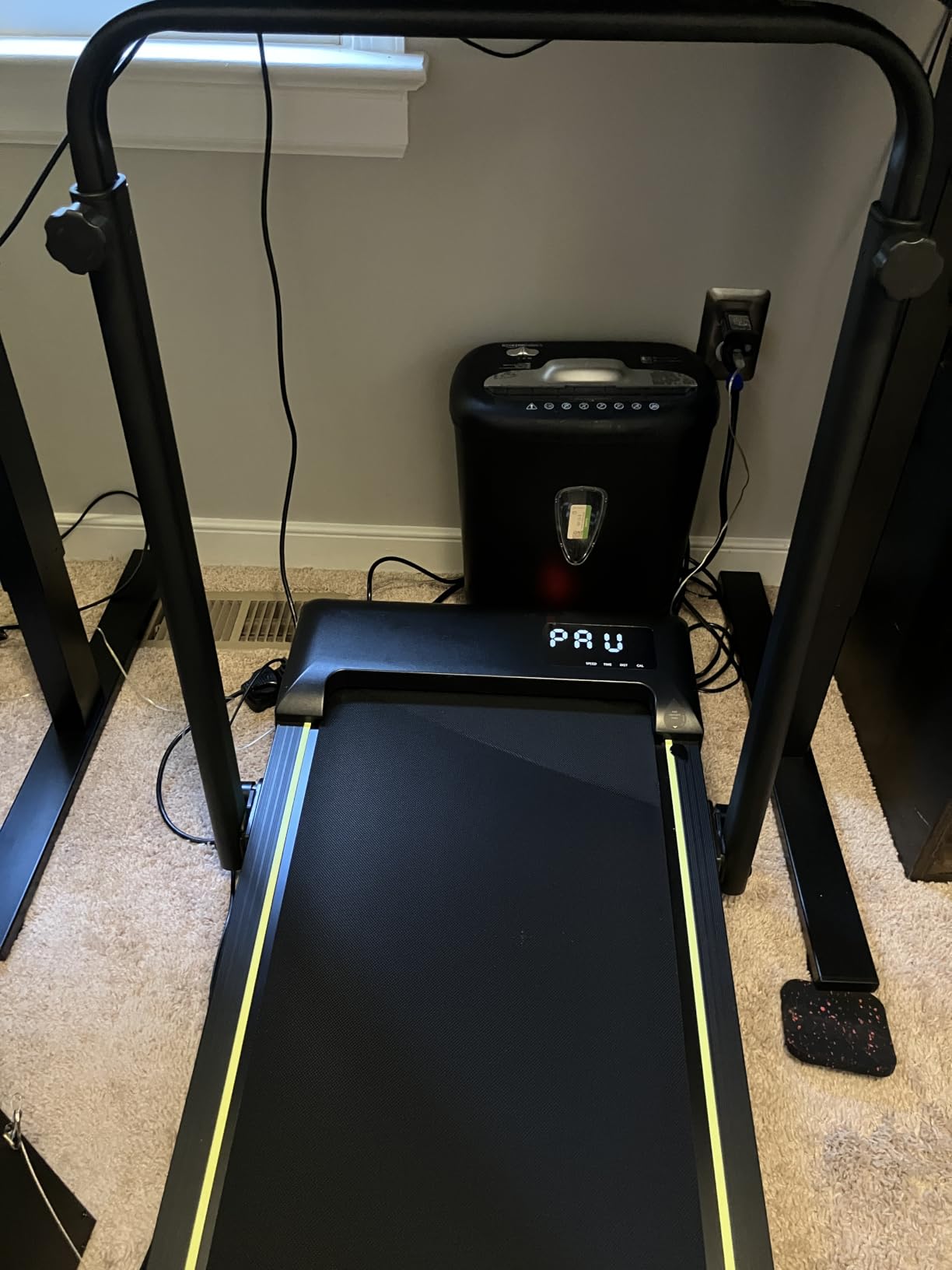 Walking Pad Treadmill with Incline and Height Adjustable Handle Bar | Small Foldable Treadmills for Home, 3.0HP Under Desk Walking Pad, Compact Quiet for Apartment Office customer photo 1