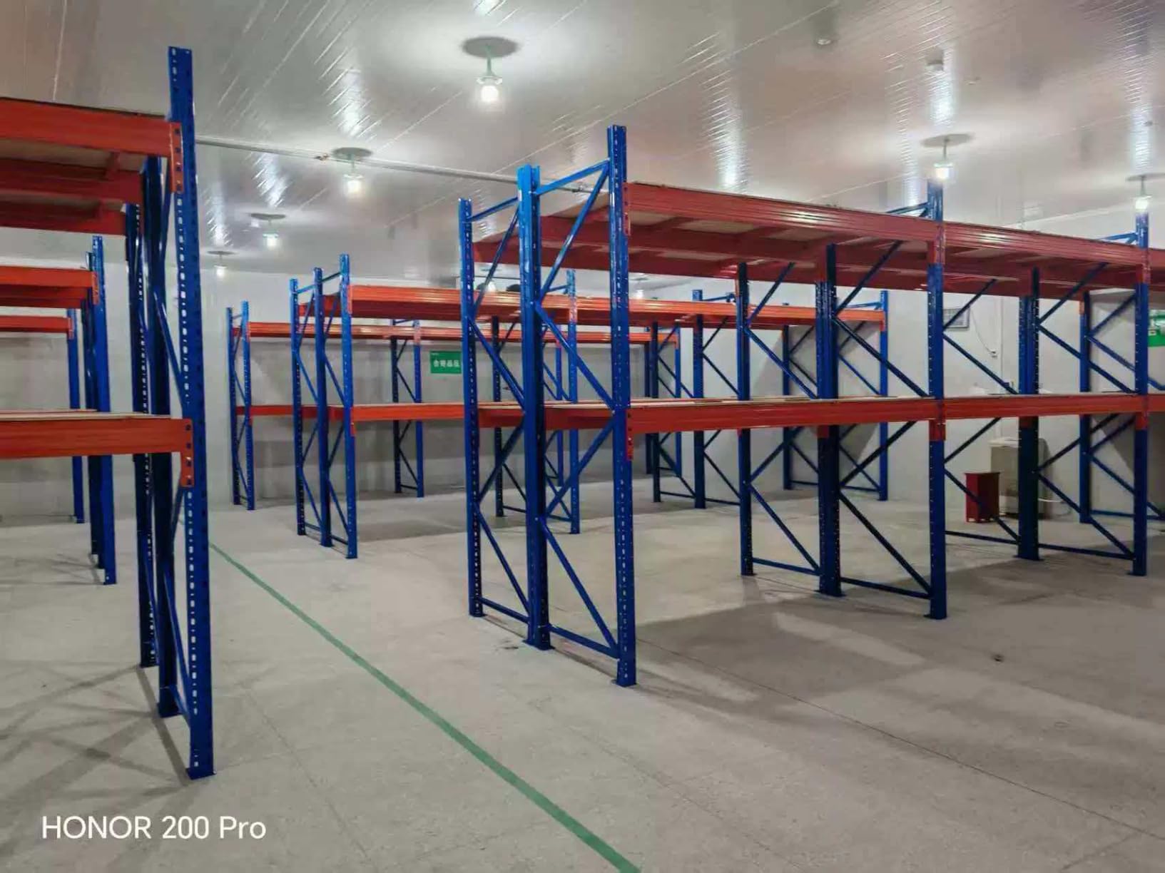 Warehouse Pallet Rack, Heavy Duty Industrial Storage Rack, Adjustable Selective Pallet Racking System, (Blue/Orange Starter Unit, W98.4*D48*H157/ Layer 3) customer photo 1