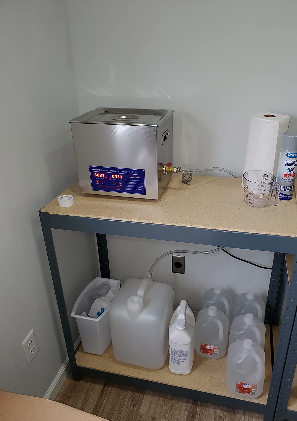 VEVOR Ultrasonic Cleaner 30L-Class Capacity Ultrasonic Parts Cleaner 40kHz, Digital Time and Temp Control, Stainless Steel Ultra Sonic Cleaning Machine with Cleaning Baskets, for Auto Parts, Glasses customer photo 1