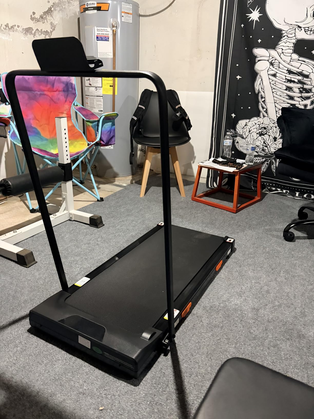 LONTEK Walking Pad with 15% Incline, Under Desk Treadmills for Home | Foldable, Compact, Portable, 2.5HP Brushless, Home Office, 300Lbs Capacity, Remote Control, LED Display customer photo 2