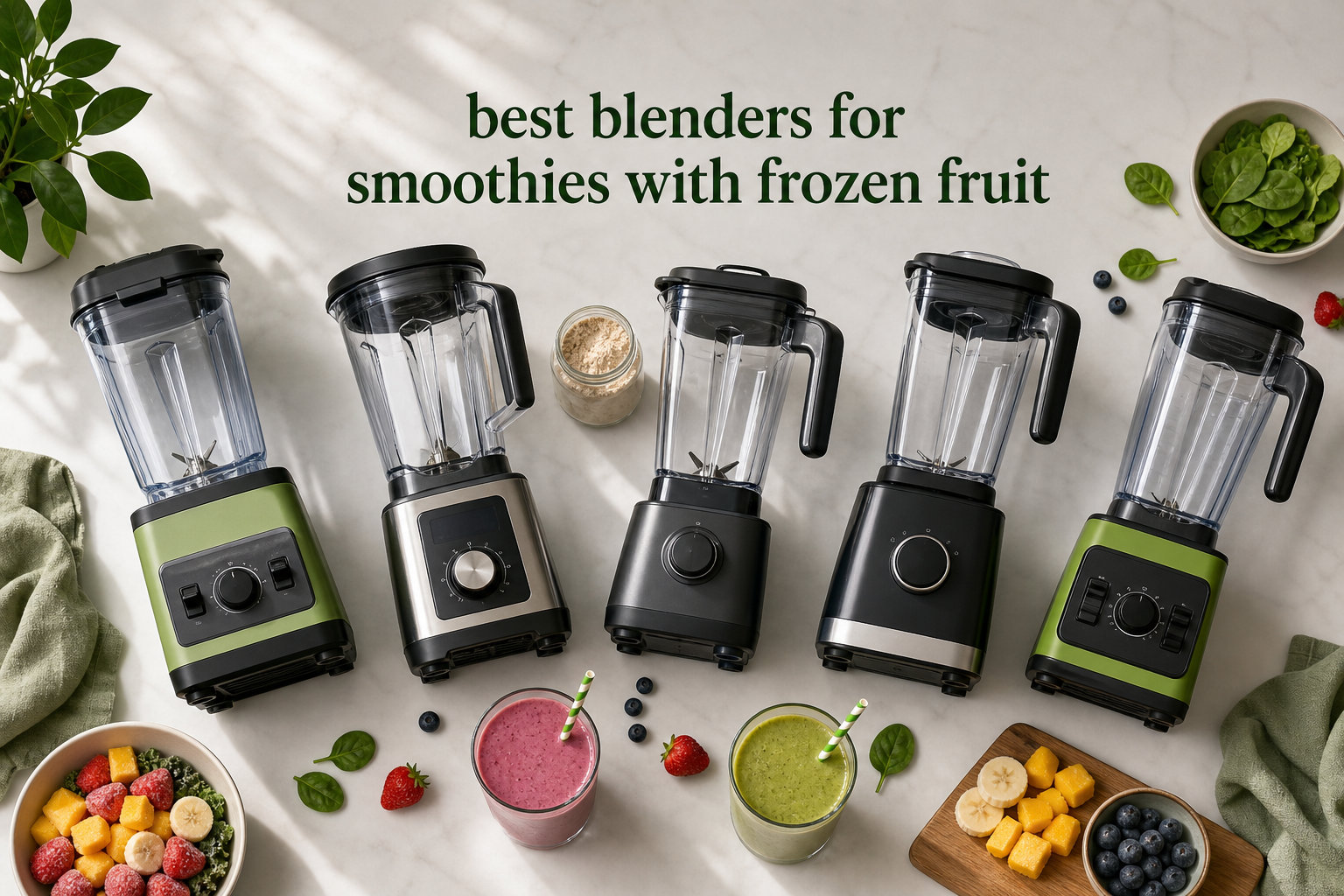 best blenders for smoothies with frozen fruit