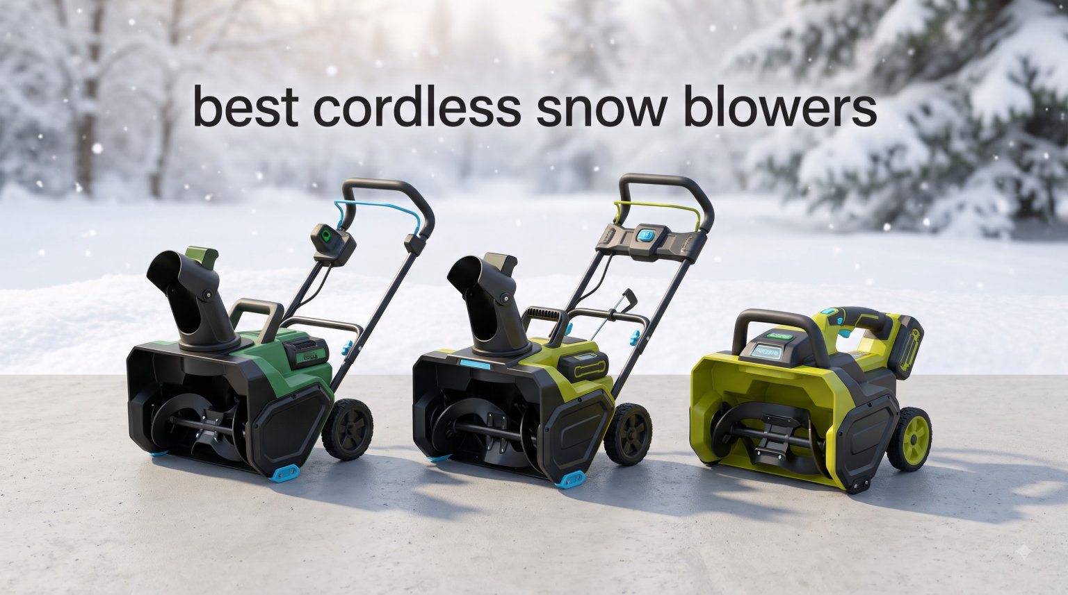 best cordless snow blowers