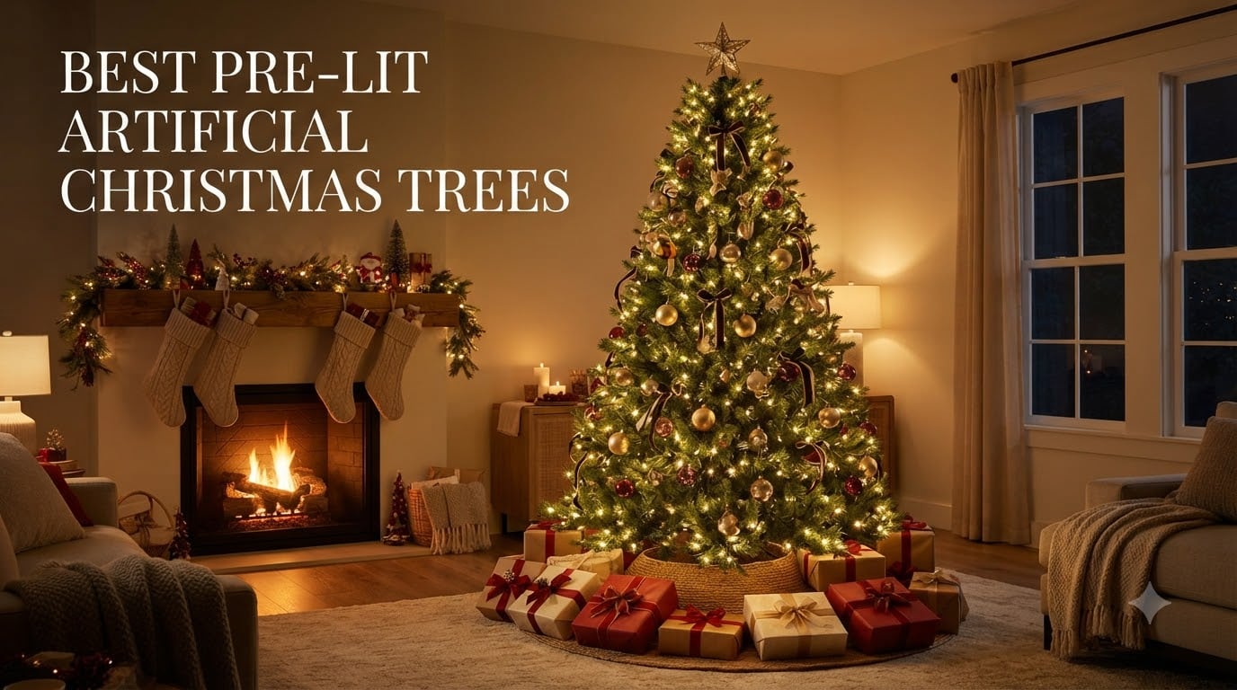 best pre-lit artificial christmas trees