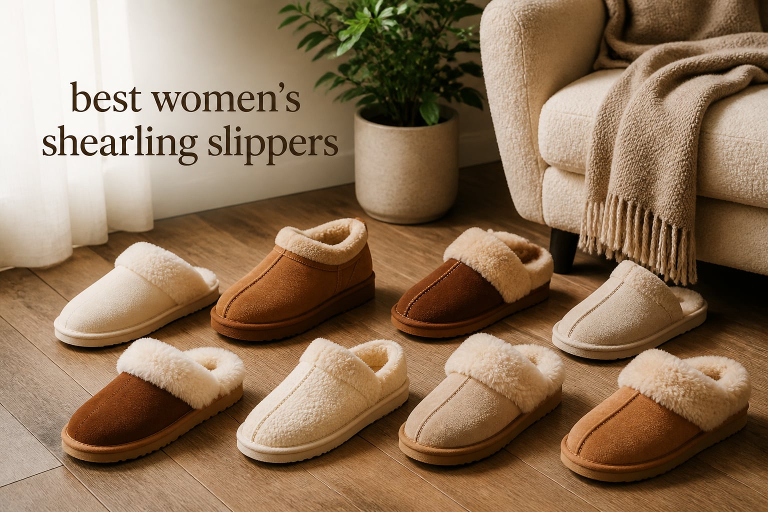 best women's shearling slippers