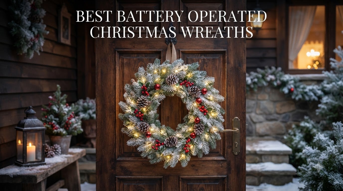 best battery operated christmas wreaths