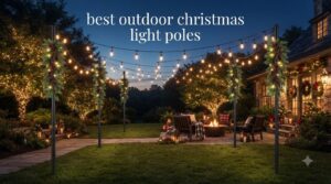 best outdoor christmas light poles