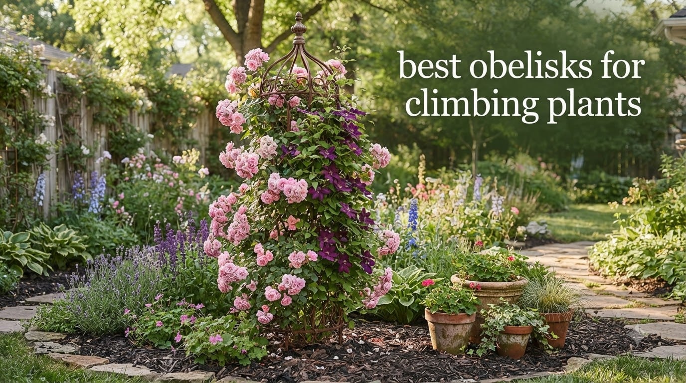 best obelisks for climbing plants