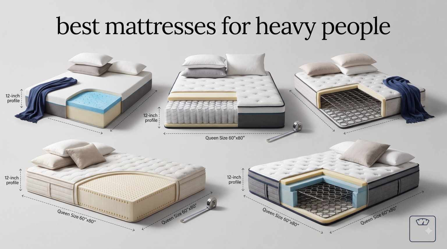 best mattresses for heavy people