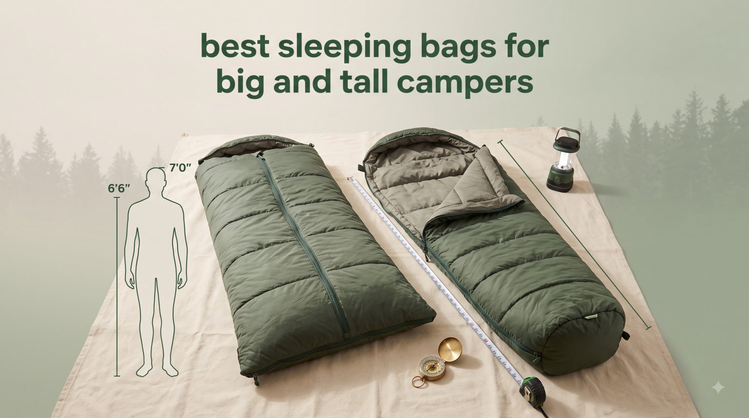 best sleeping bags for big and tall campers