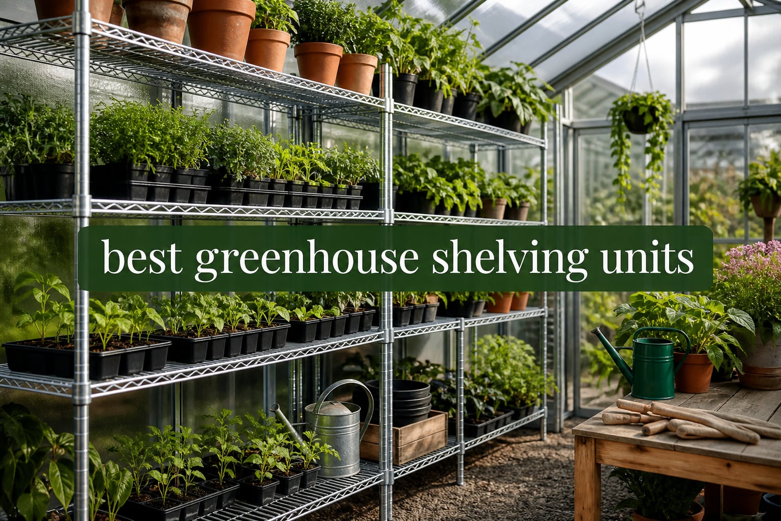 best greenhouse shelving units