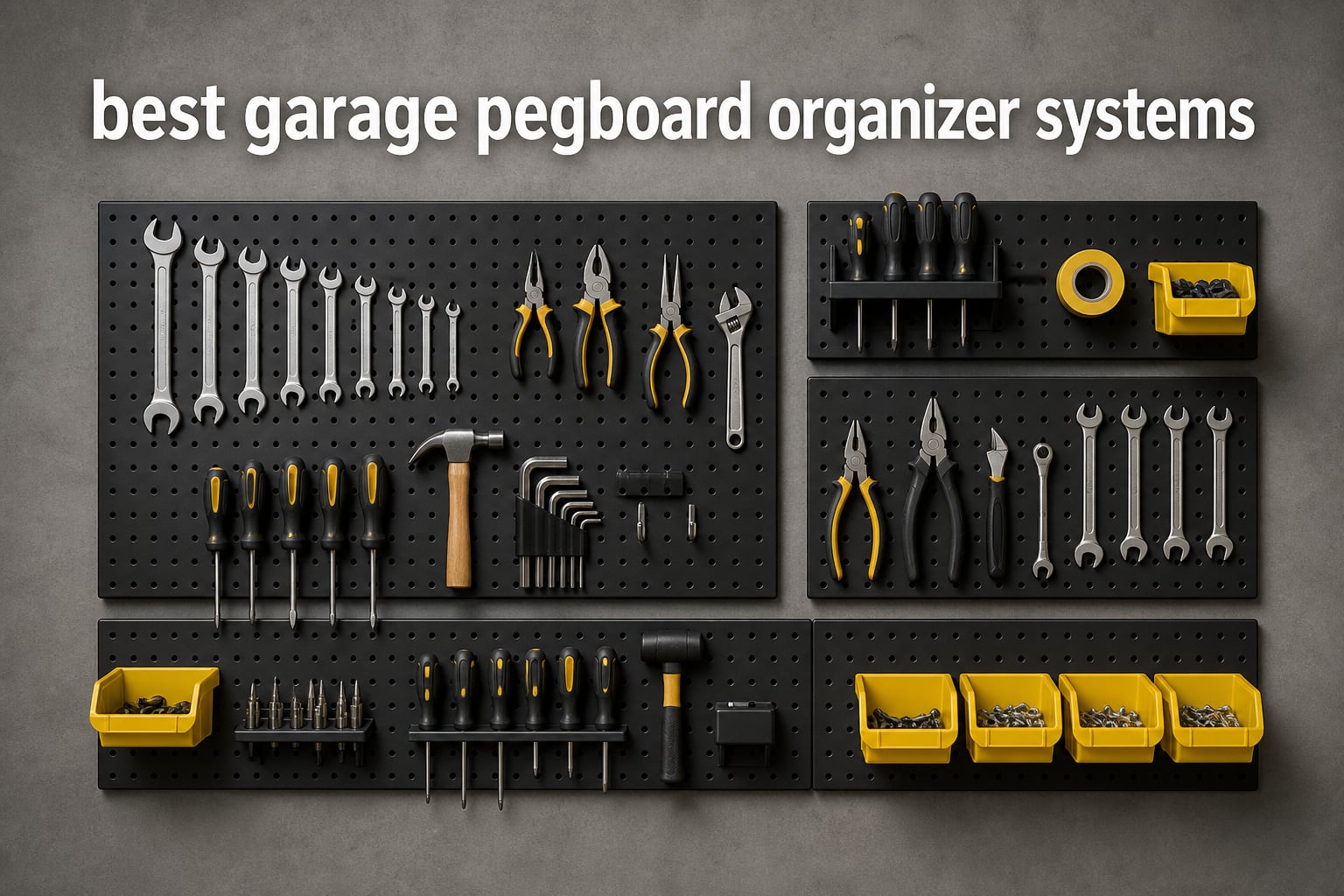 best garage pegboard organizer systems