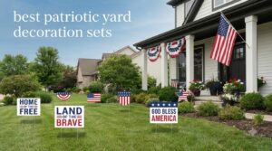 best patriotic yard decoration sets