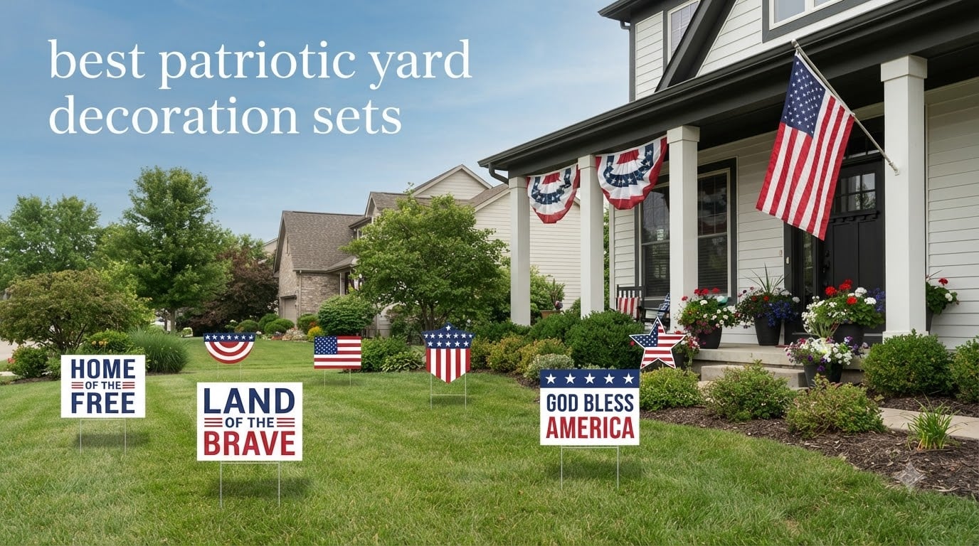 best patriotic yard decoration sets