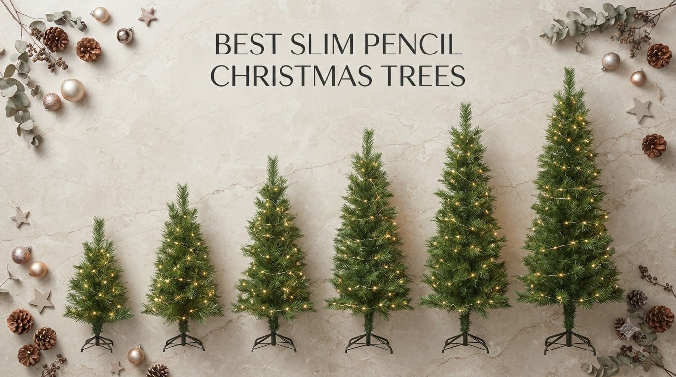 best slim pencil christmas trees