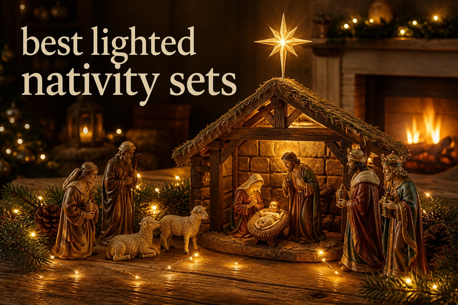 best lighted nativity sets