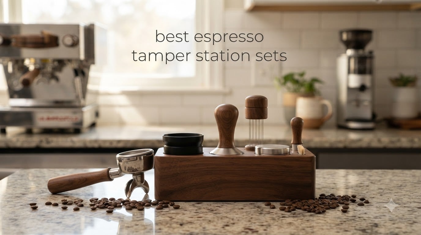 best espresso tamper station sets