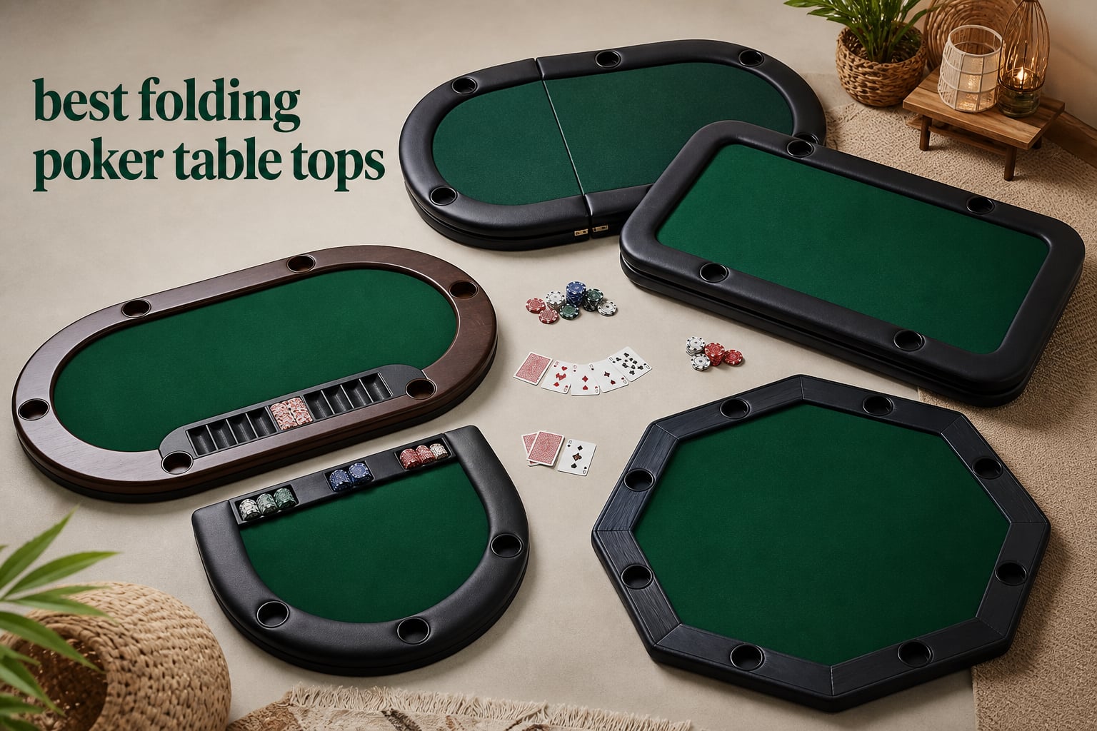 best folding poker table tops