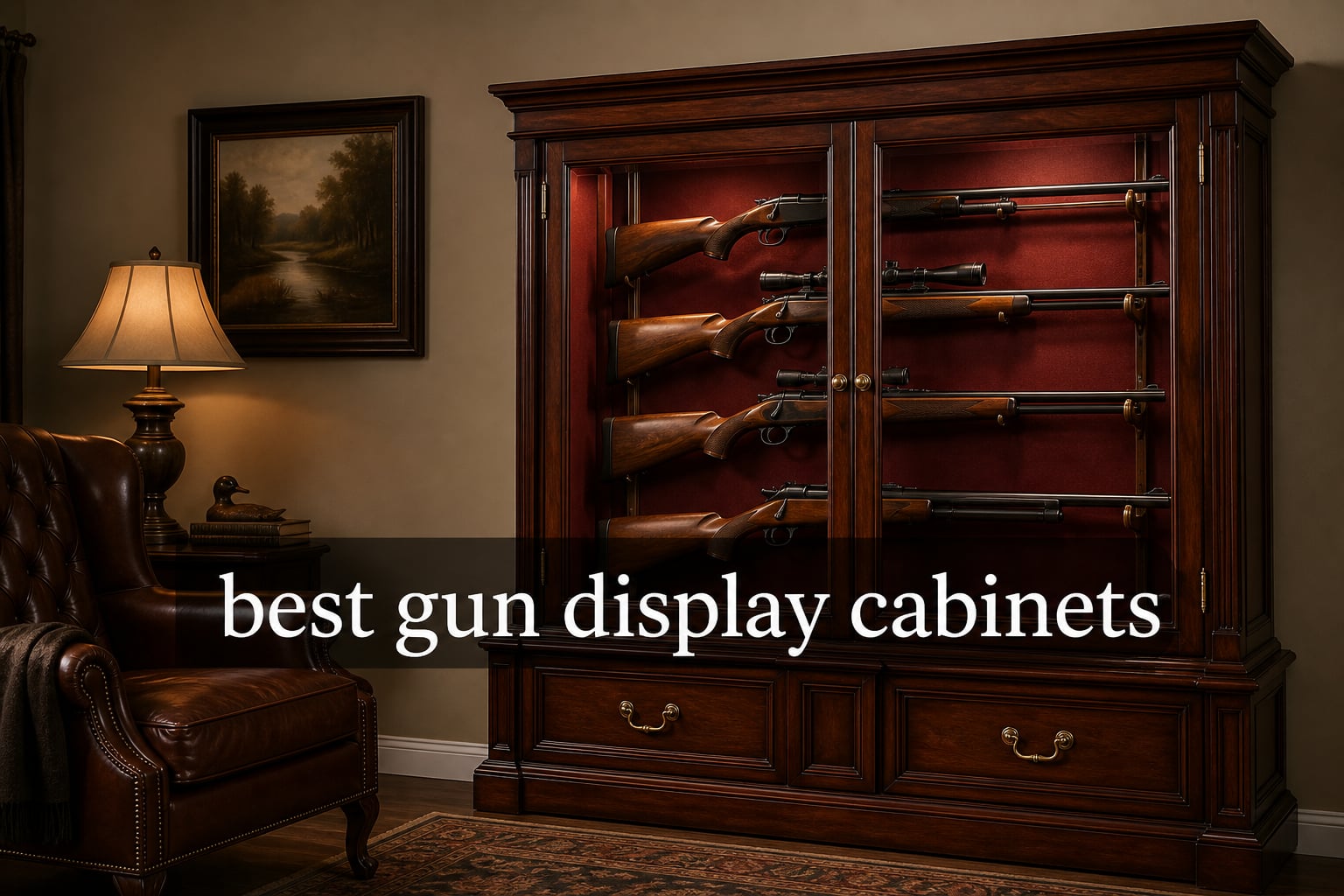 best gun display cabinets