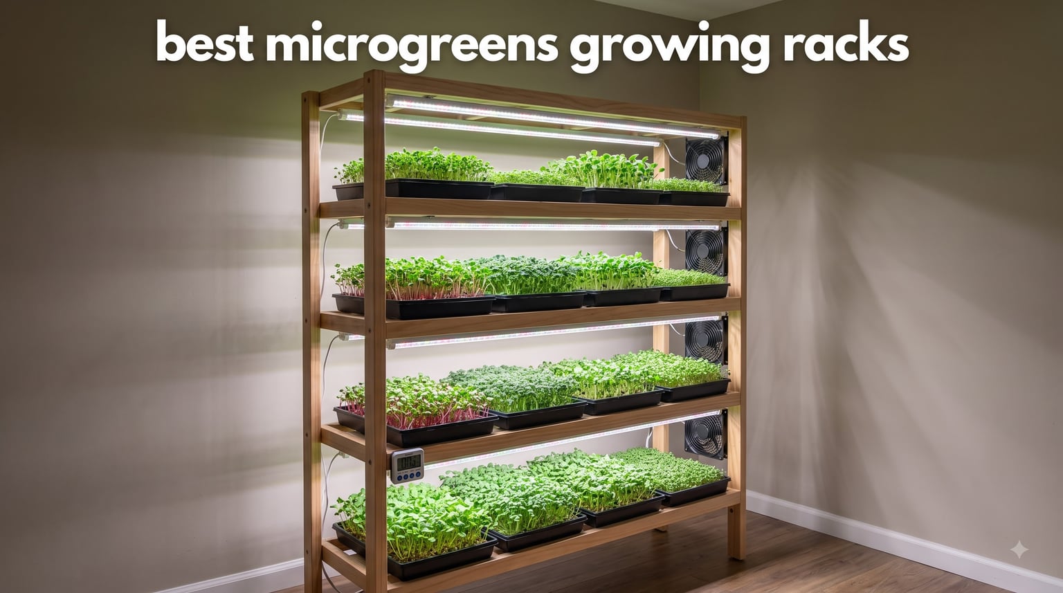best microgreens growing racks