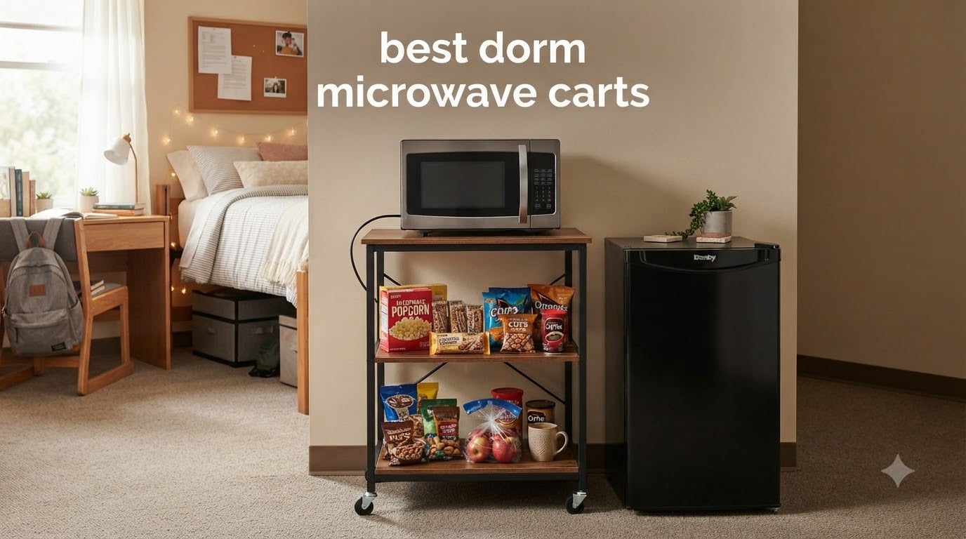 best dorm microwave carts