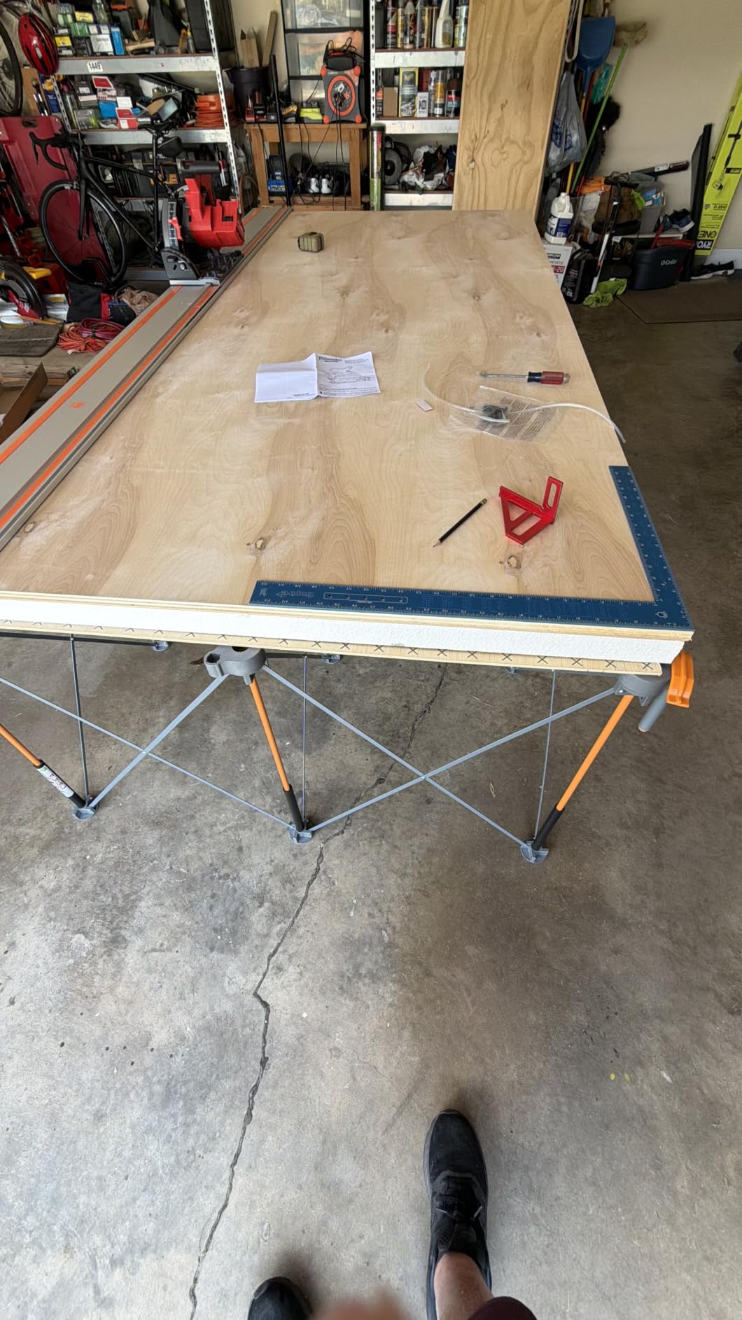 BORA Centipede Folding Work Table 2x4 ft Portable Workbench for Garage customer photo 2