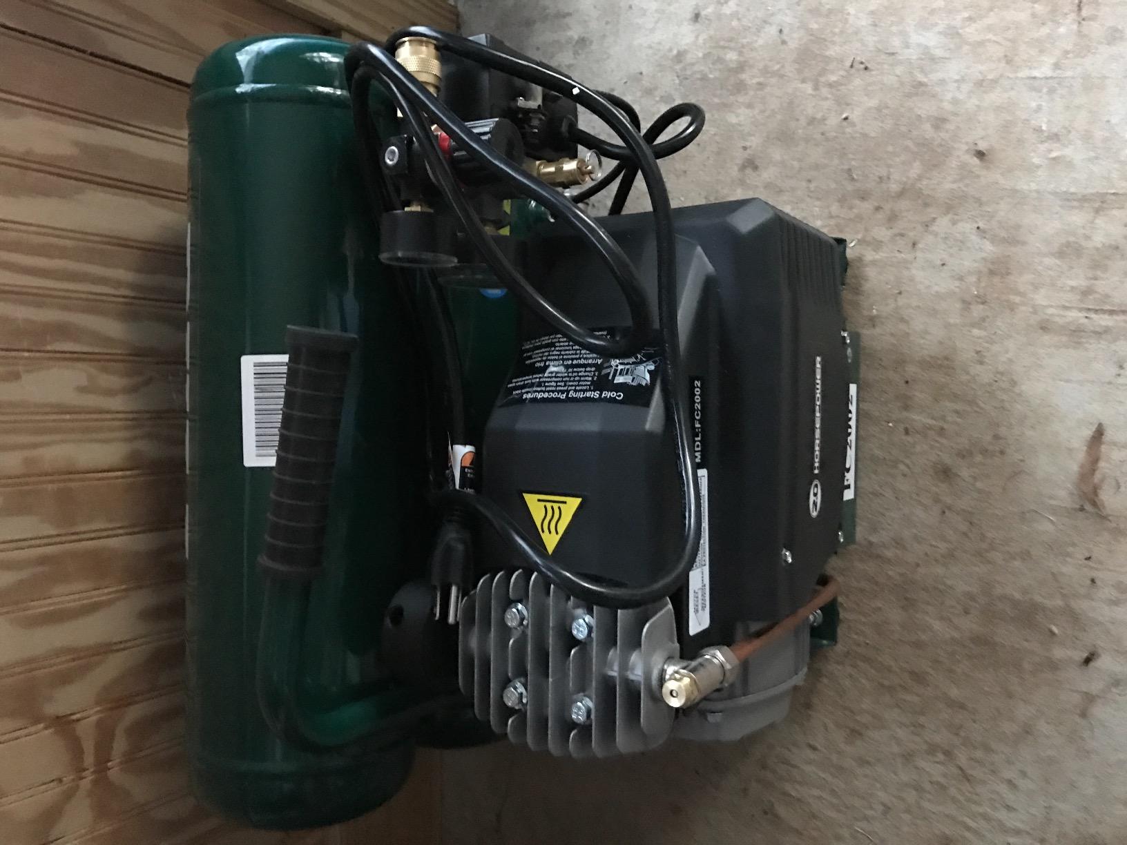 Rolair FC2002 2 HP Twin Stack Compressor with Overload Protection and Manual Reset customer photo 2
