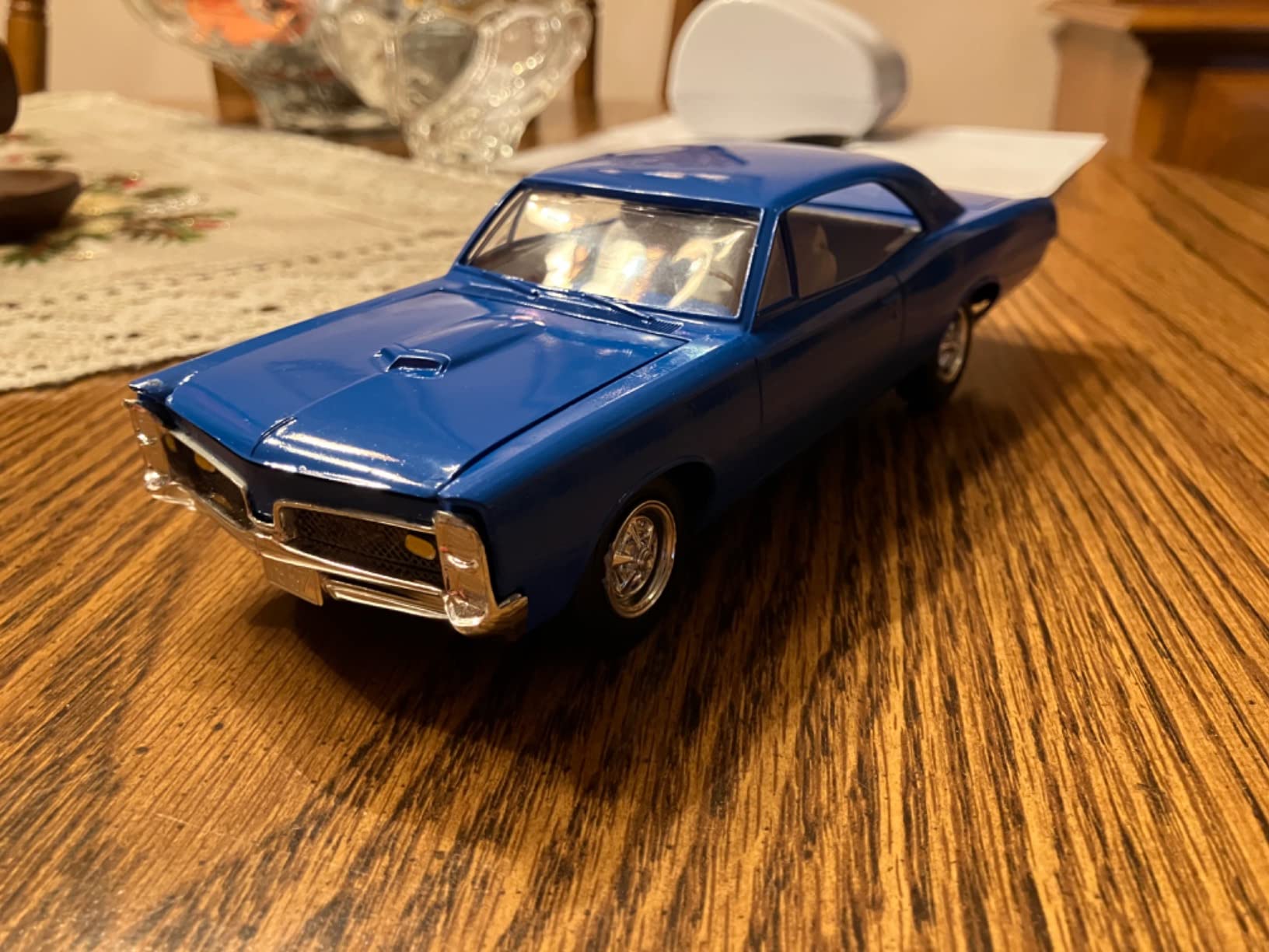 MPC: 1:25 Scale Model Kit - 1967 Pontiac GTO - Blue, 85+ Parts - Skill Level 2, Authentic Vehicle Building Kit, Replica Classic Car, Age 14+ customer photo 1