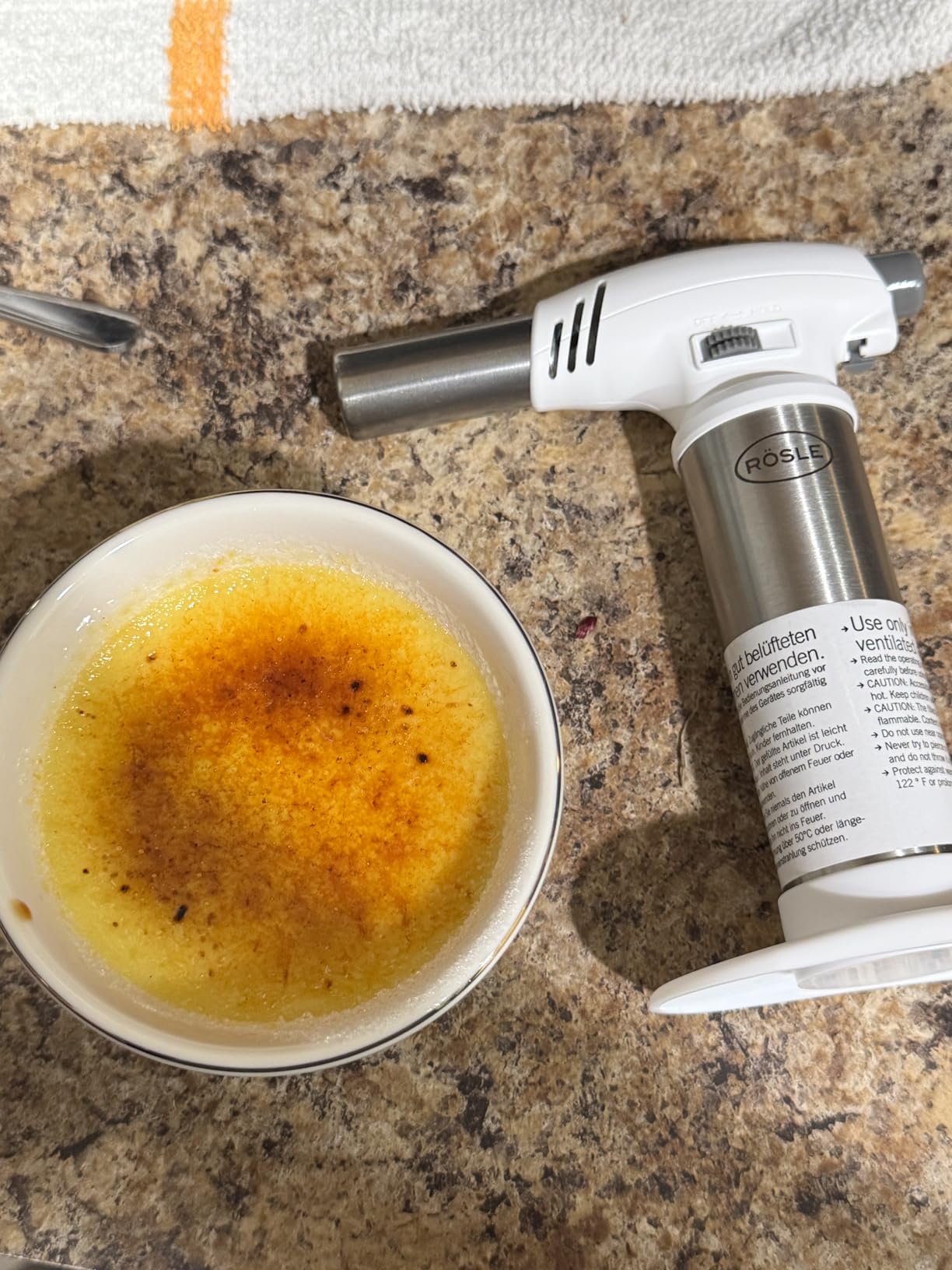 Rösle 12844 Crème Brulee Butane/Propane Adjustable Kitchen Cooking Torch 6.5 in. customer photo 1