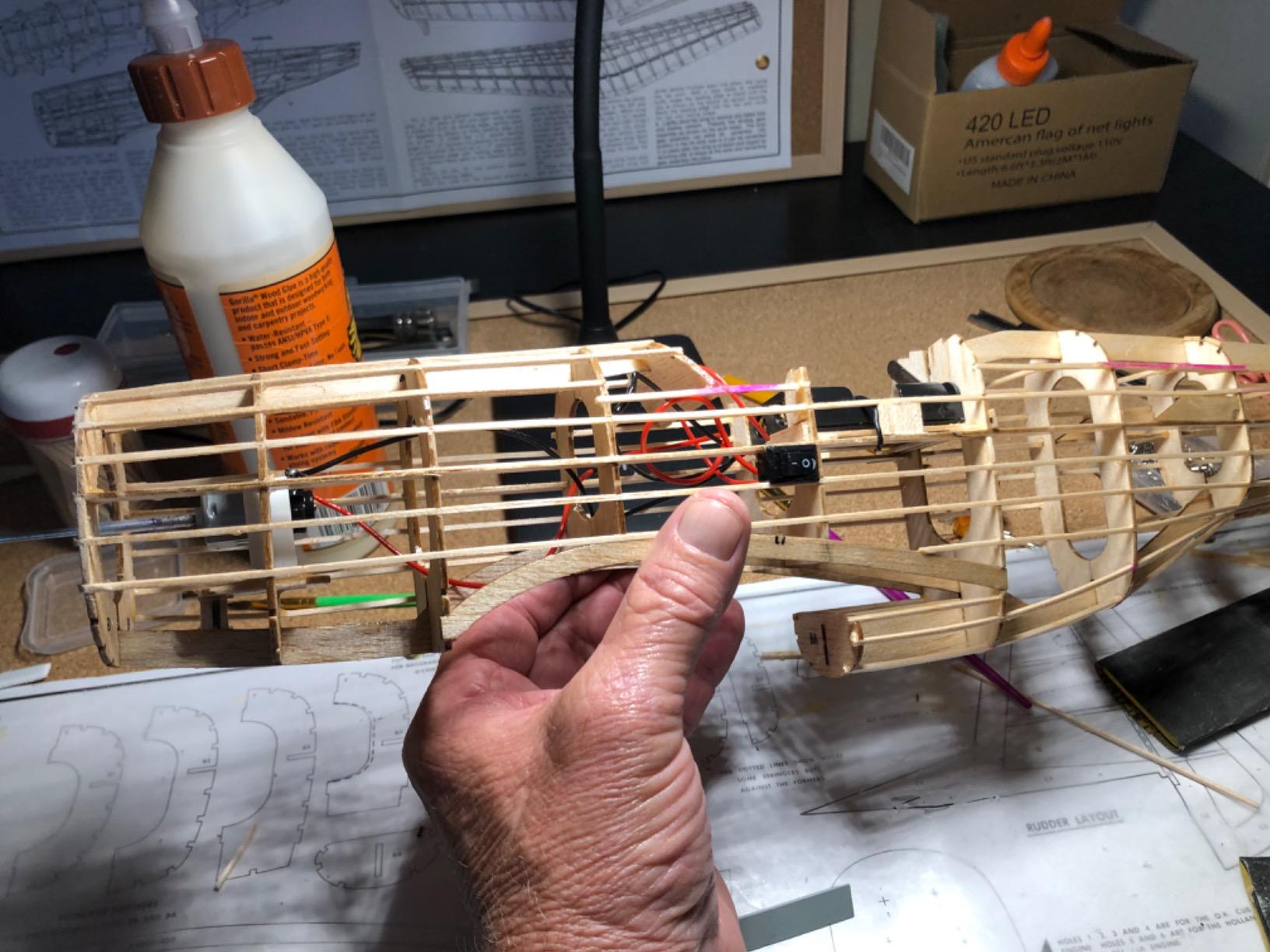Guillow's P51 Mustang Laser Cut Model Kit, Yellow, Small customer photo 1