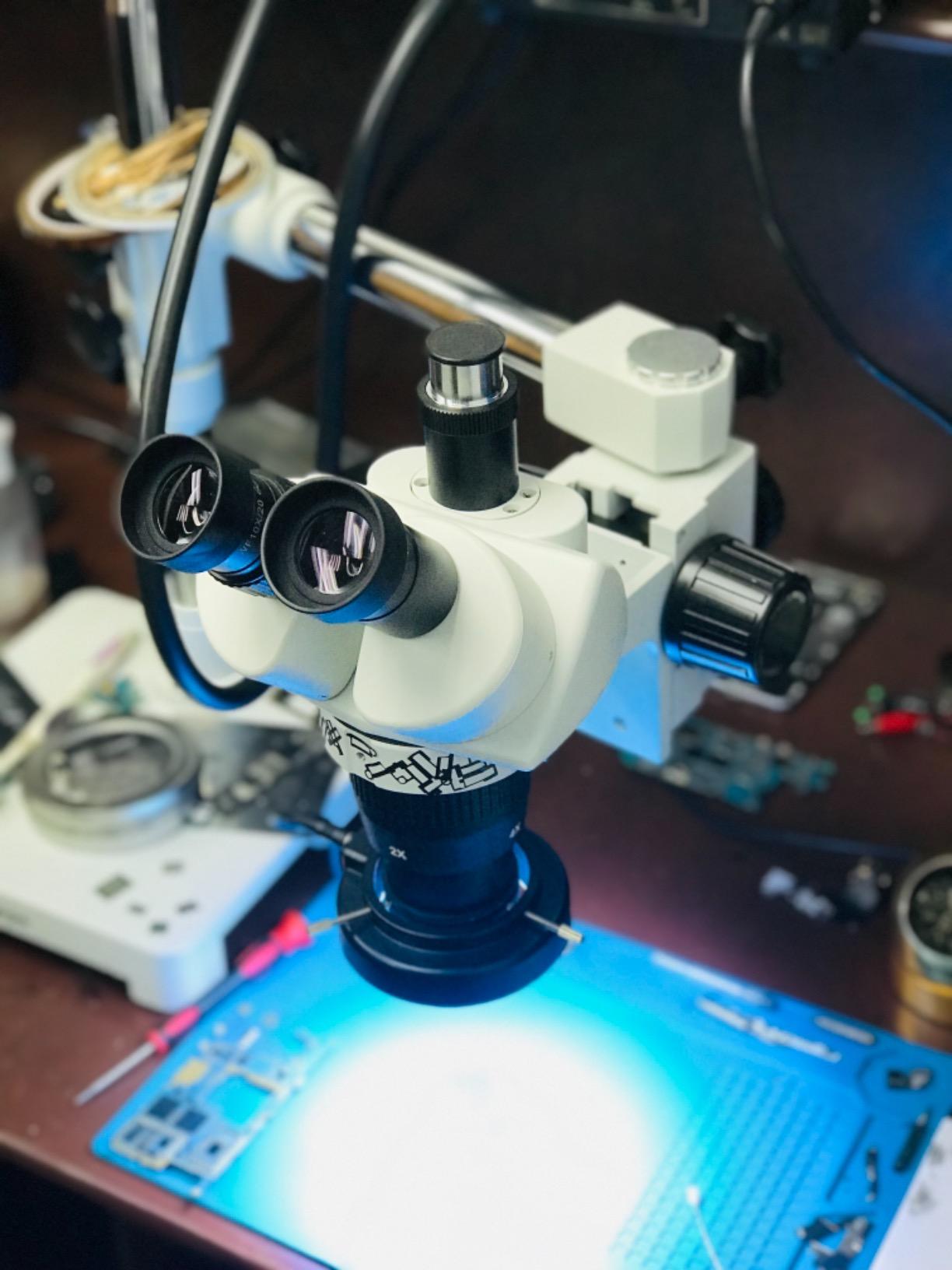 AmScope SW-3T24Z Trinocular Stereo Microscope, WH10x Eyepieces customer photo 2