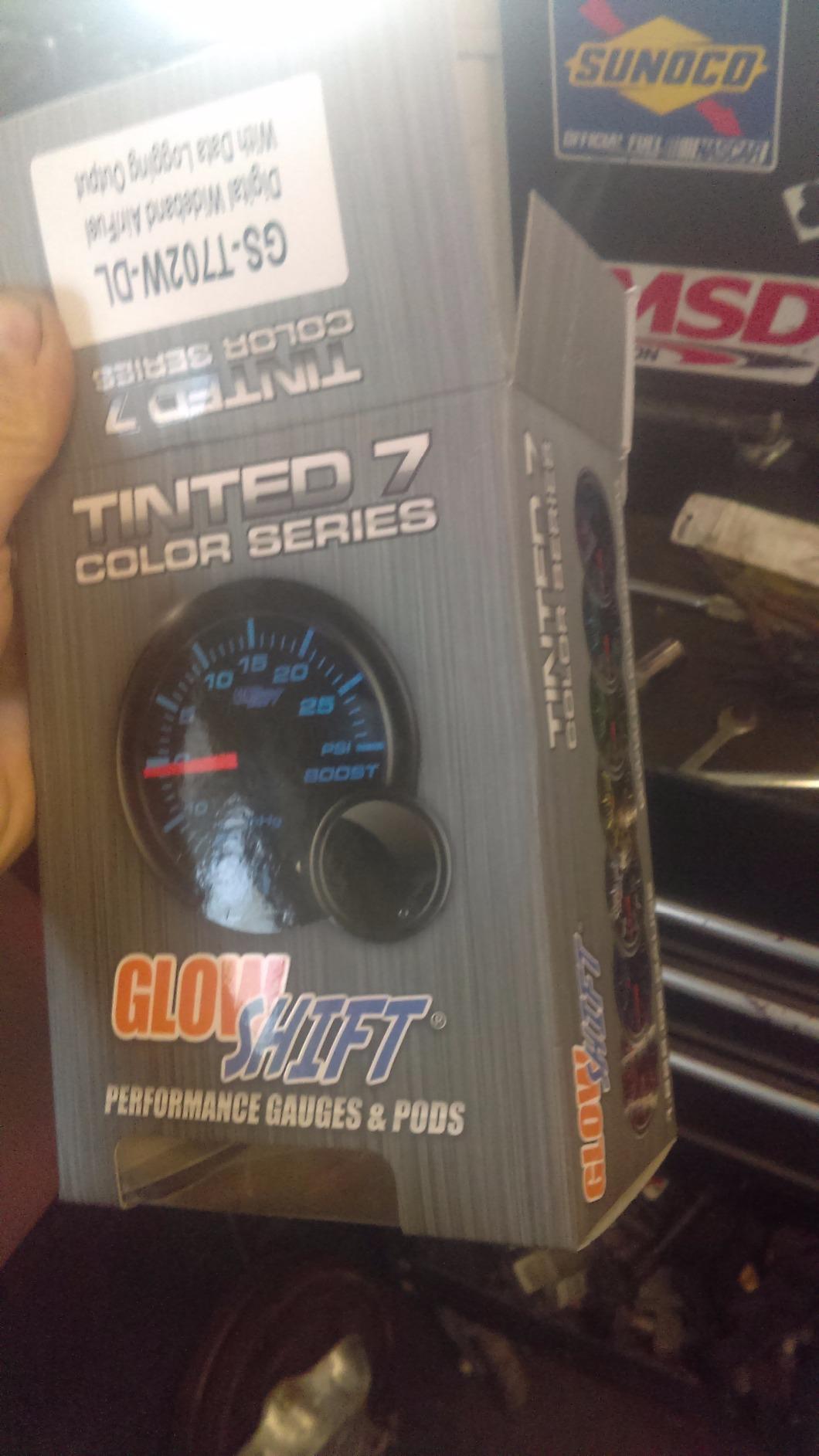 GlowShift Tinted 7 Color Digital Wideband Air Fuel Gauge Kit, 2-1/16