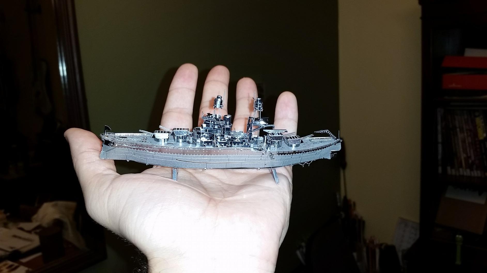 Metal Earth Military USS Arizona Ship 3D Metal Model Kit Fascinations customer photo 2