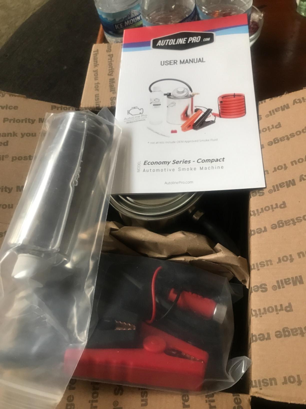 AutoLine Pro Automotive *High Smoke Density* Smoke Machine Leak Detector EVAP Vacuum Diagnostics Tester | Economy Series | 1.2 Hrs Non-Stop Smoke for Each Single Test customer photo 2