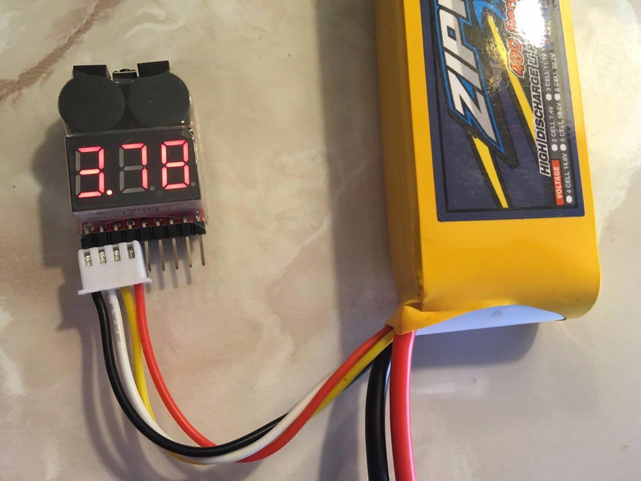 CAMWAY 5PCS 2in1 1-8s Lipo Battery Voltage Tester,RC Low Voltage Buzzer Alarm,Battery Monitor Checker Tester for 1-8s Lipo/Li-ion/LiMn/Li-Fe customer photo 1