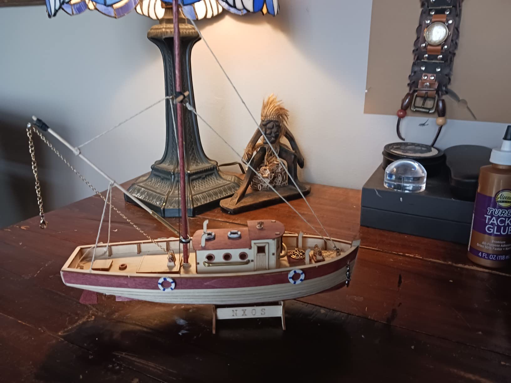 HAPYLY 1/130 Scale DIY Hobby Wooden Ship Science Equipmen Assembly Model Boat Kits Sailing Boat Kit Decor Toy Gift customer photo 2