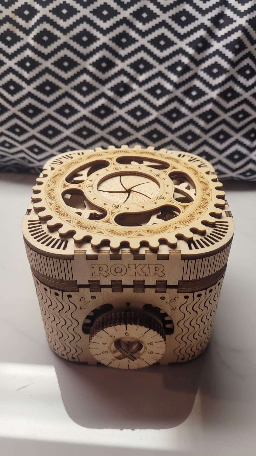 ROKR 3D Wooden Puzzle Mechanical Treasure Box Model DIY Brain Teaser Projects for Adult Age 14+ Birthday Gift Educational Toys Wooden Puzzles for Adults customer photo 1