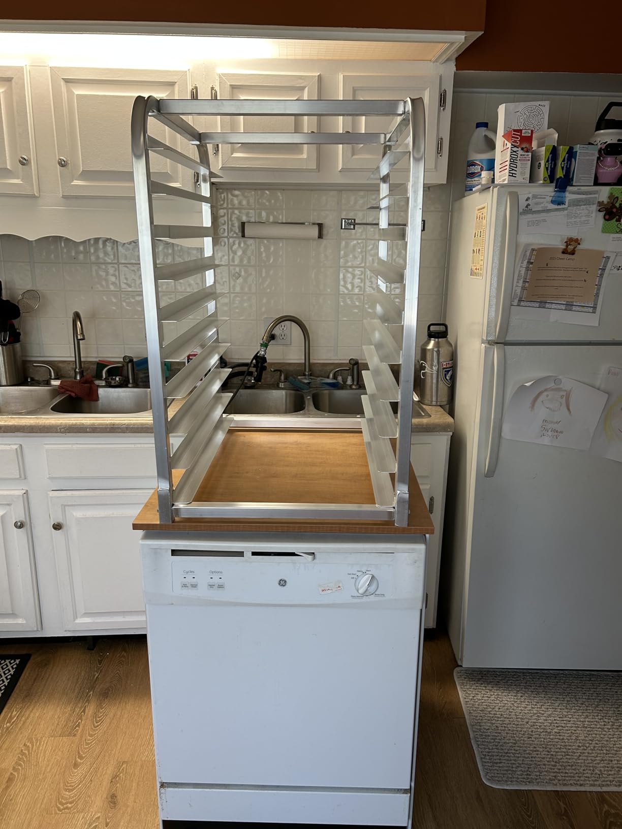 Giantex 10 Tier Aluminum Bakery Rack, Commercial Kitchen Bun Pan Sheet Pan Rack, Mobile Bakers Trolley with Storage Cooling Racks and Lockable Casters customer photo 1