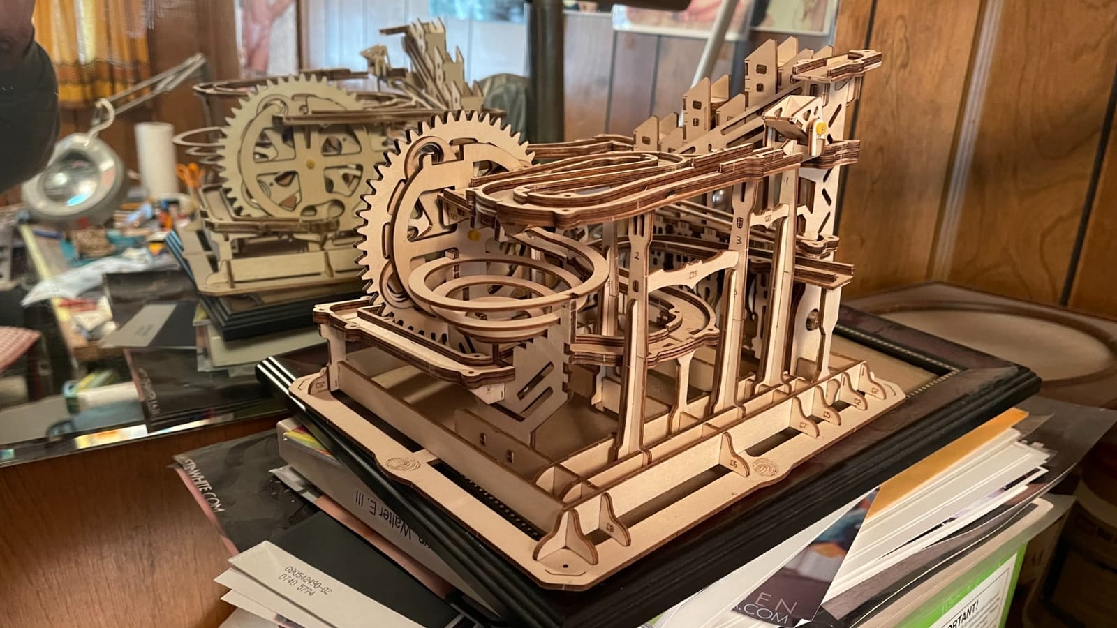 ROKR 3D Wooden Puzzles for Adults-Marble Run Model Building Kit-Wood Model Kit (LG501★Waterwheel Coaster) customer photo 1