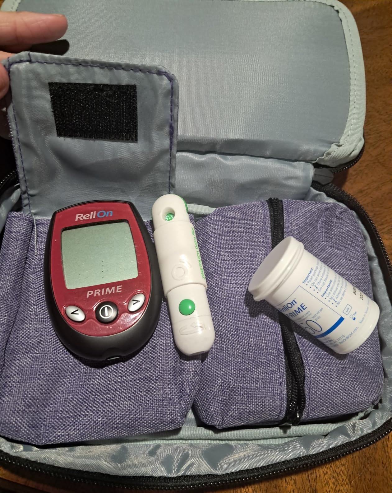 LUXJA Diabetic Supplies Travel Case, Purple customer photo 1