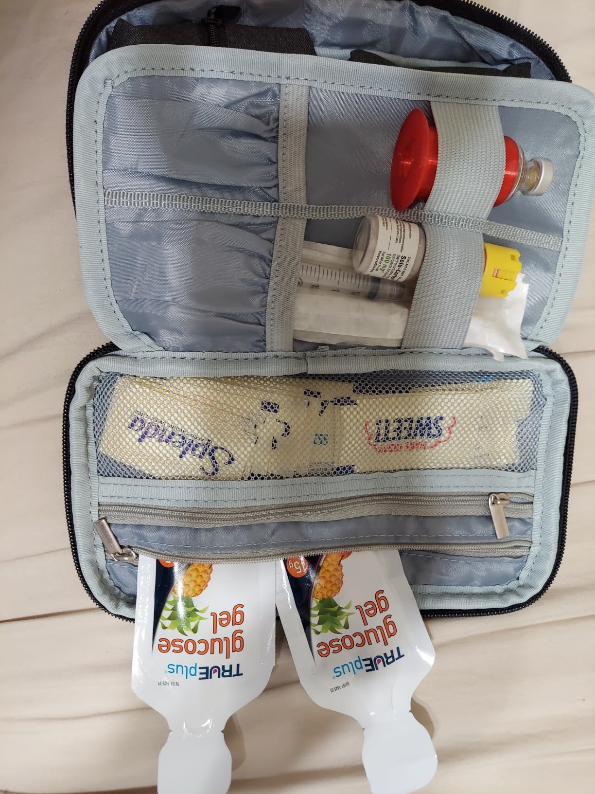 LUXJA Diabetic Supplies Travel Case, Purple customer photo 2