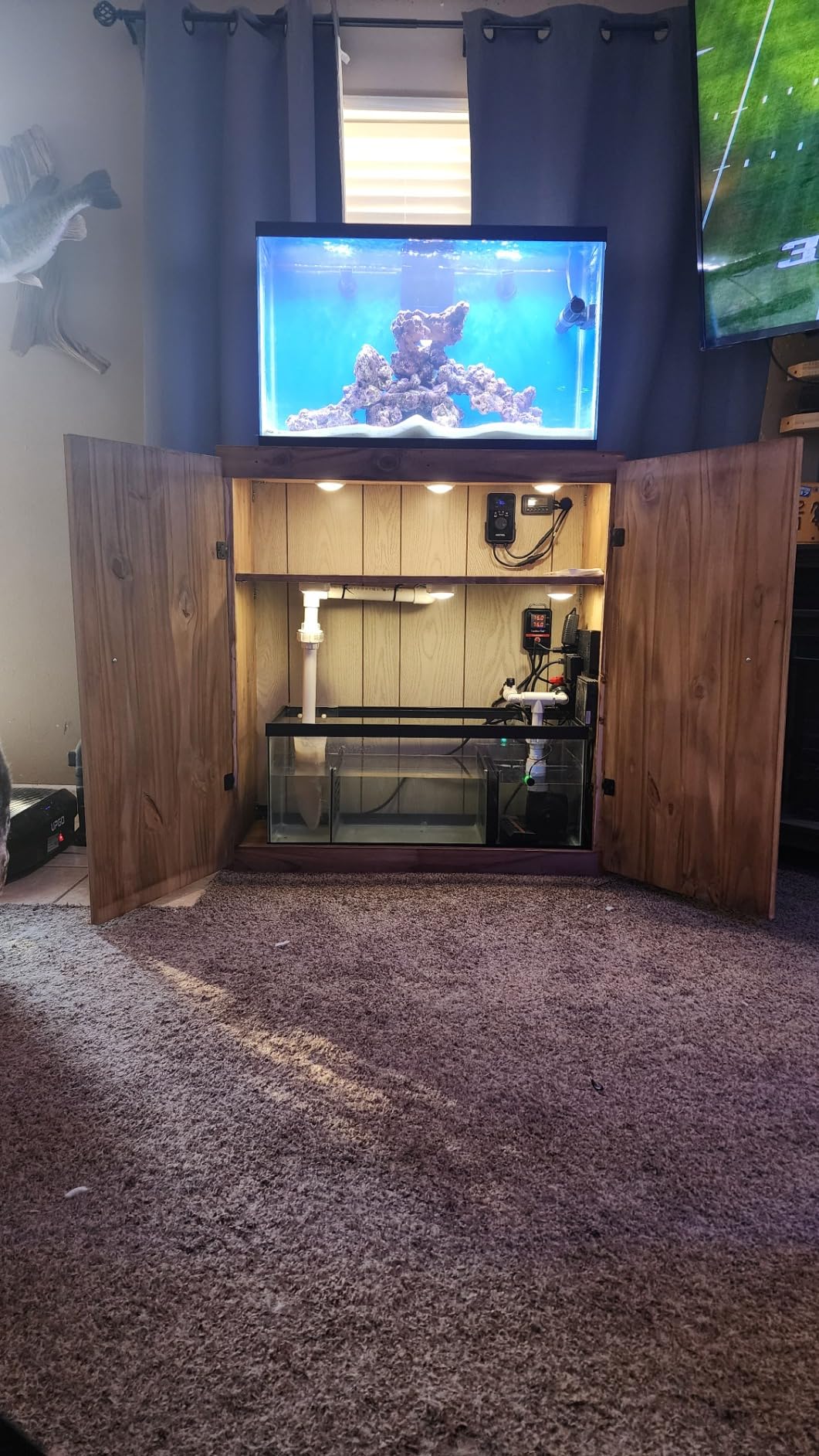 Bubblefin Aquarium Sump Refugium DIY Kit for Protein Skimmer Sump - Chamber dividers for (20 Gallon Long) Tank is not Included customer photo 2