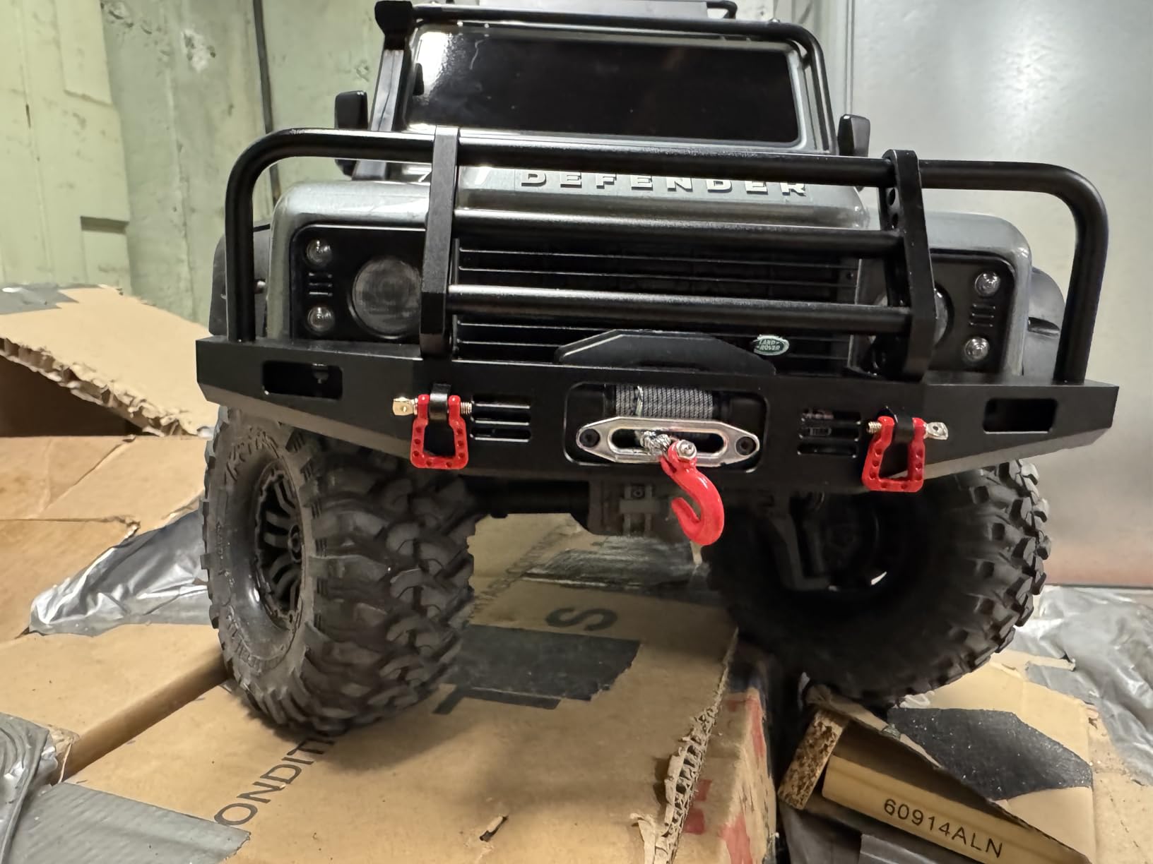INJORA Adjustable Metal Front Bumper for 1/10 TRX4 SCX10 SCX10 II (Black) customer photo 2